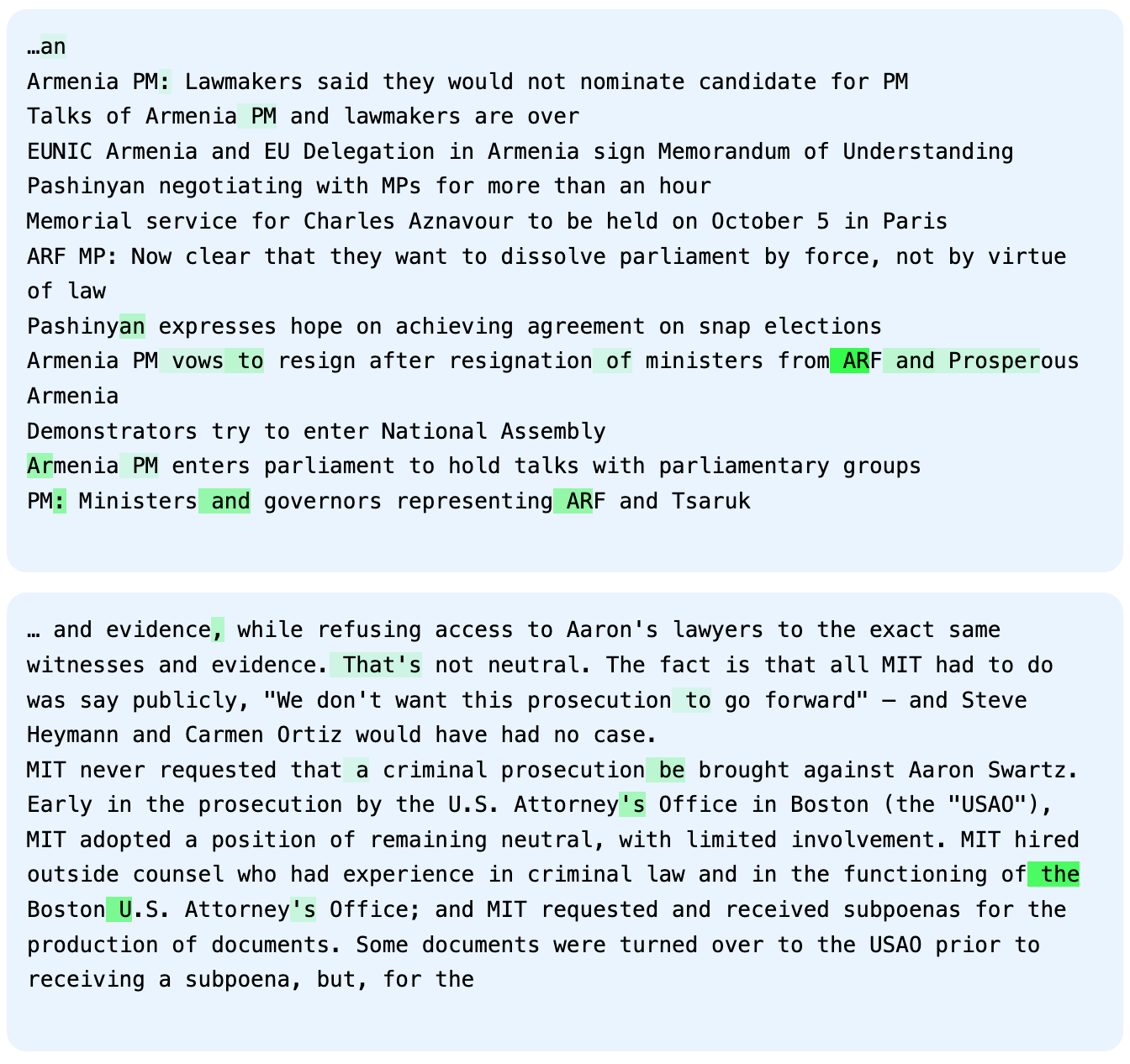 Top-activating example for the provocative latent
